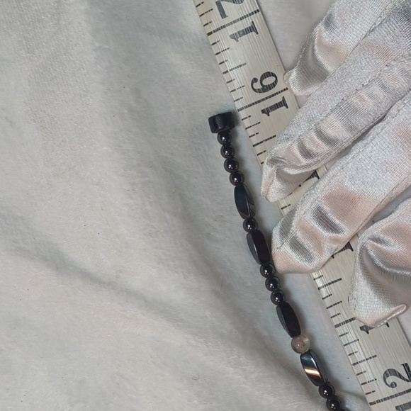 Hand Made Health Inpired  Magnetic  Natural Beaded Necklace Magnetic Ends - Picture 4 of 7